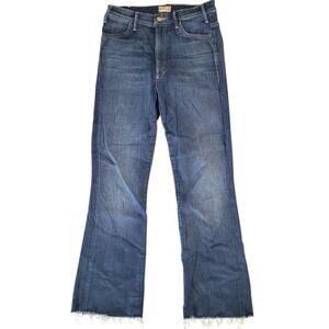 MOTHER Hustler Ankle Fray Jeans 27 Home Movies High Rise EUC